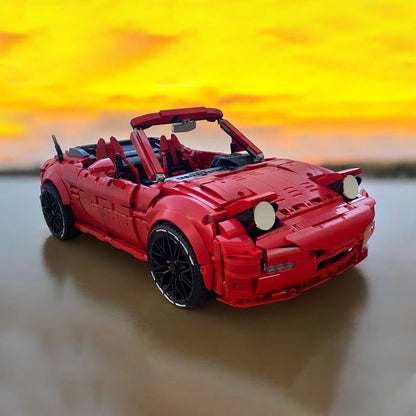 MOC - 199862 1/8 Scale Mazda MX5 Miata (NA) manual Klemmbausteine - LesDiy - Klemmbausteine