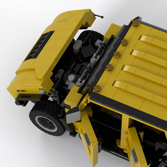 MOC - 204968 1:18 Hummer H2 Klemmbausteine - LesDiy - Klemmbausteine
