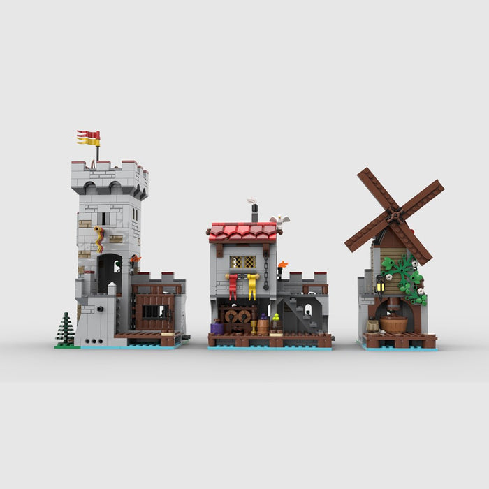 MOC - 206939 Medieval Seaside Market Extra Modules Klemmbausteine - LesDiy - Klemmbausteine