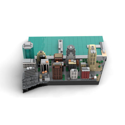 MOC - 221106 New York City Financial District - Maiden Lane & Pearl Street Klemmbausteine - LesDiy - Klemmbausteine