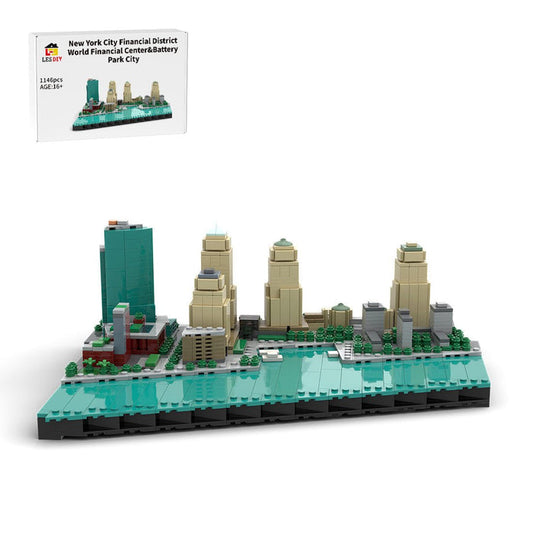 MOC - 221106 New York City Financial District - World Financial Center&Battery Park City Klemmbausteine - LesDiy - Klemmbausteine