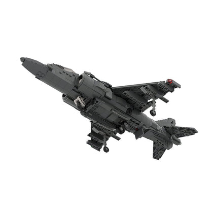 MOC - 221714 McDonnell Douglas | AV - 8B HARRIER II - 1:35 Scale Klemmbausteine(Dark Gray) - LesDiy - Klemmbausteine