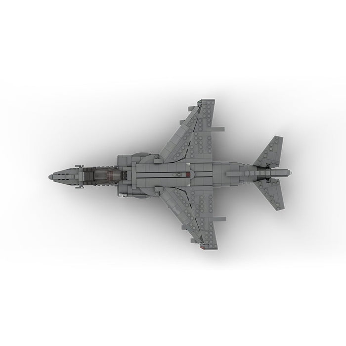 MOC - 221714 McDonnell Douglas | AV - 8B HARRIER II - 1:35 Scale Klemmbausteine(Dark Gray) - LesDiy - Klemmbausteine