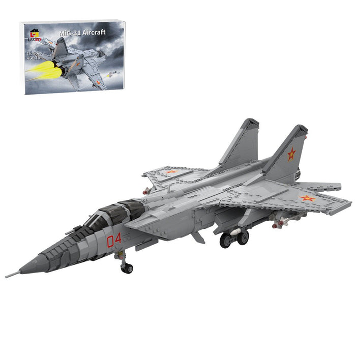 MOC - 225531 1:35 Scale MiG - 31 Foxhound Klemmbausteine - LesDiy - Klemmbausteine