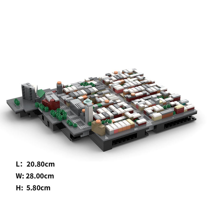 MOC - 225884 1/2000 Scale Lower Manhattan EastVillage Module 3 Klemmbausteine - LesDiy - Klemmbausteine