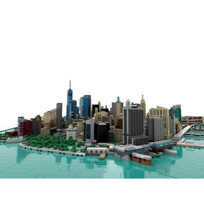 MOC - 225884 1/2000 Scale Lower Manhattan HudsonSquare Klemmbausteine - LesDiy - Klemmbausteine