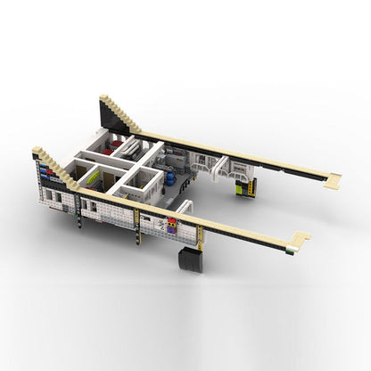 MOC - 230069 1/38 Scale Ultra MEGA Yacht - Part 2 Module 8 Deck 1 Stern Klemmbausteine - LesDiy - Klemmbausteine