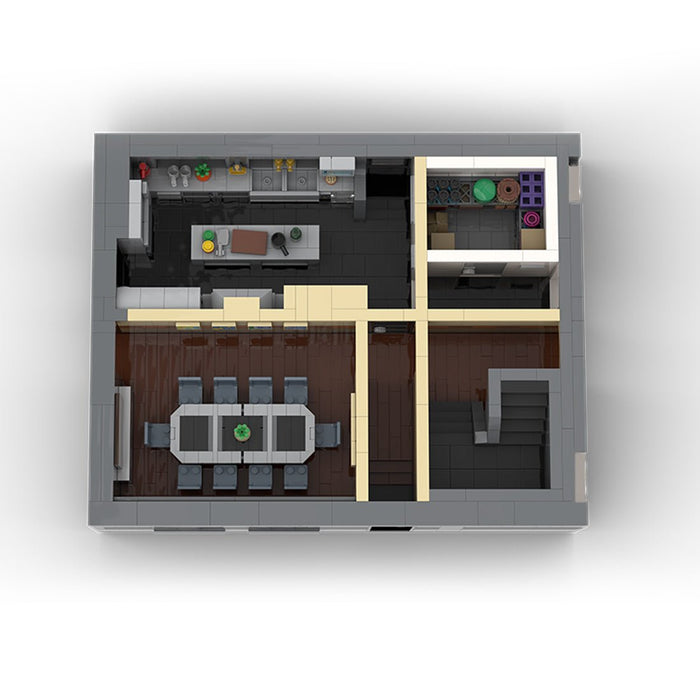 MOC - 230069 1/38 Scale Ultra MEGA Yacht - Part 4 Module 11 Deck 2 Stern 2 Klemmbausteine - LesDiy - Klemmbausteine