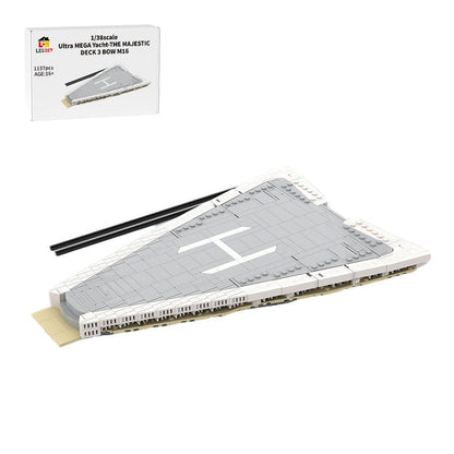 MOC - 230069 1/38 Scale Ultra MEGA Yacht - Part 9 Module 16 Deck 3 Bow Klemmbausteine - LesDiy - Klemmbausteine
