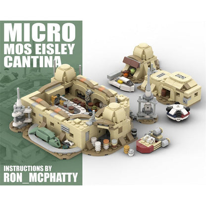 MOC - 57537 Micro Mos Eisley Cantina - LesDiy - Klemmbausteine