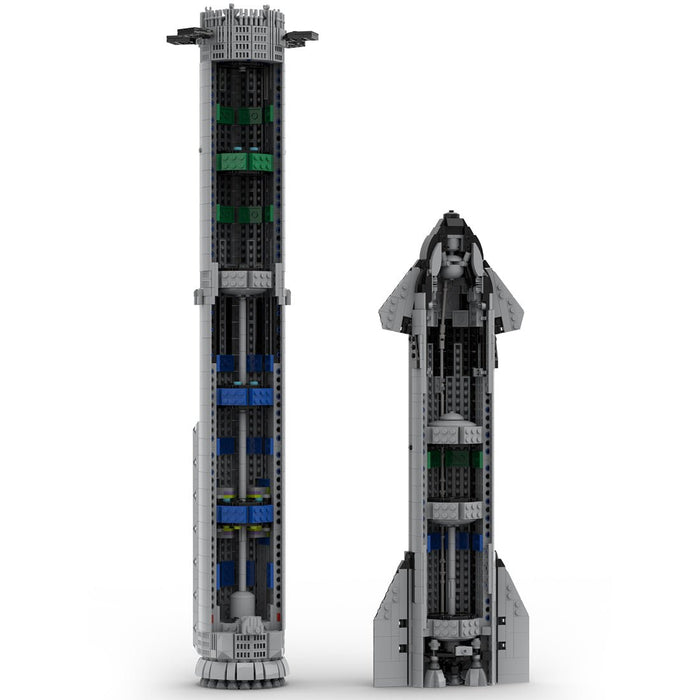 MOC - 94616 SpaceX Starship & Super Heavy [Saturn V scale] Klemmbausteine - LesDiy - Klemmbausteine