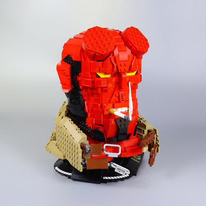 MOC - 98370+MOC - 107204 The Red - HellBoy Bust Klemmbausteine - LesDiy - Klemmbausteine