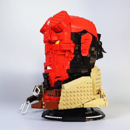 MOC - 98370+MOC - 107204 The Red - HellBoy Bust Klemmbausteine - LesDiy - Klemmbausteine