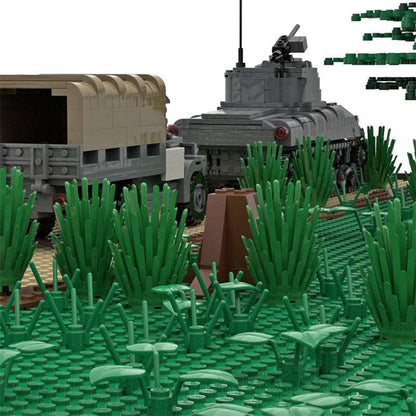 MOC Militär Szene - Waldmarsch - LesDiy - Klemmbausteine