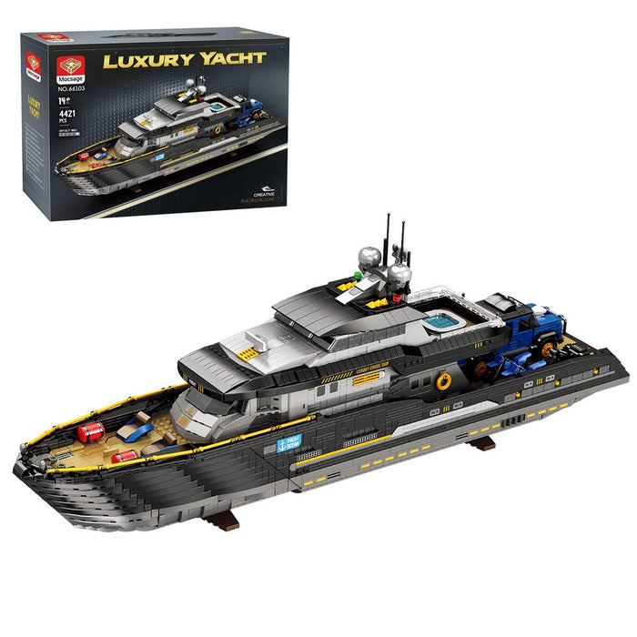 Mocsage MOC - 185307 1/30 Scale Luxury Super - yacht Klemmbausteine - LesDiy - Klemmbausteine