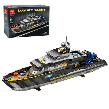 Mocsage MOC - 185307 1/30 Scale Luxury Super - yacht Klemmbausteine - LesDiy - Klemmbausteine