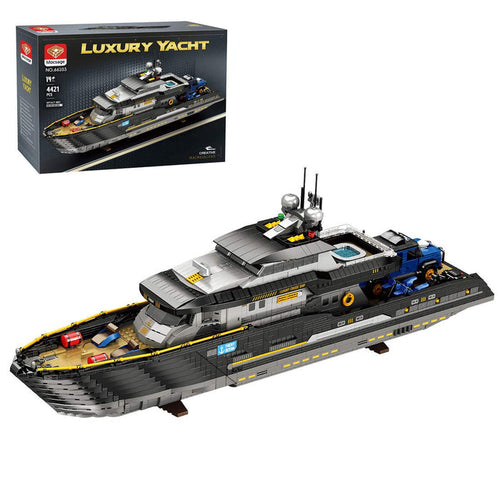 Mocsage MOC - 185307 1/30 Scale Luxury Super - yacht Klemmbausteine - LesDiy - Klemmbausteine