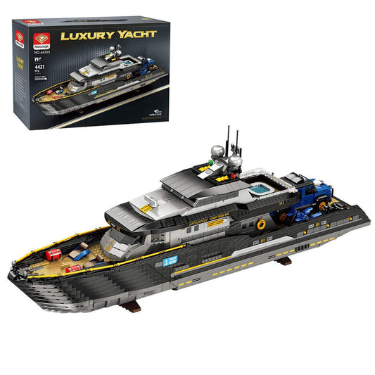 Mocsage MOC - 185307 1/30 Scale Luxury Super - yacht Klemmbausteine - LesDiy - Klemmbausteine