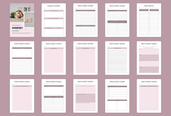 Ladystrategist Money Mindset Journal Canva Template instagram canva templates social media templates etsy free canva templates