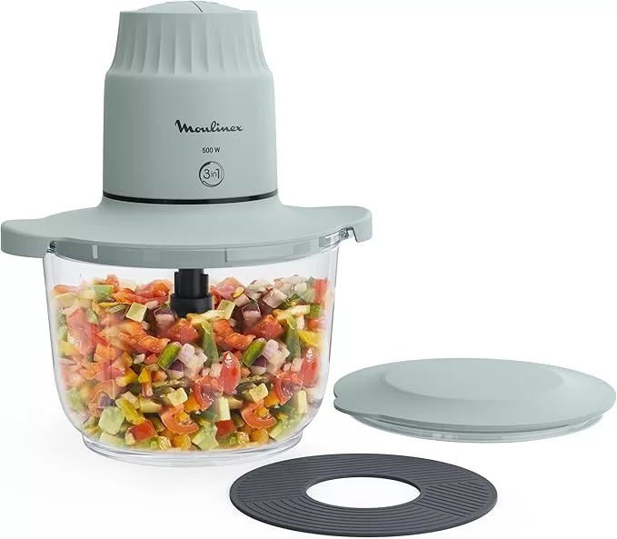 Moulinex Chopper 4Blades, 1Lit, 500Watts, Glass