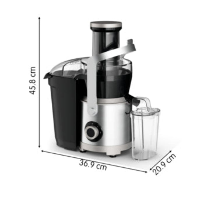Moulinex Juicer, 2.2Lit, 1000Watts, Black / Steel