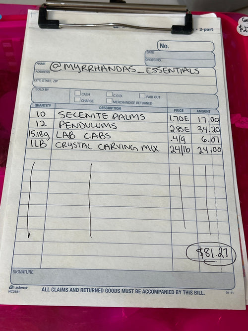 @myrrhandas_essentials Wholesale Live Sale Invoice