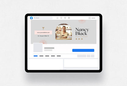 Ladystrategist Nancy Facebook Cover Canva Template instagram canva templates social media templates etsy free canva templates