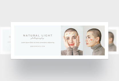 Ladystrategist Natural Light Facebook Cover for Photographers Editable Canva Template instagram canva templates social media templates etsy free canva templates