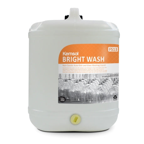 (NEW) Kemsol Bright Wash 20L Auto-Dish and Glass Washing Liquid