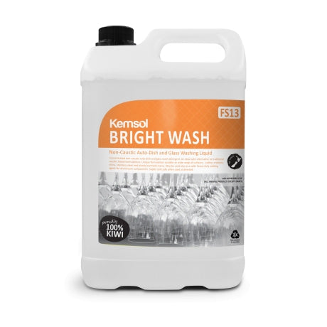 (NEW) Kemsol Bright Wash 5L Auto-Dish and Glass Washing Liquid