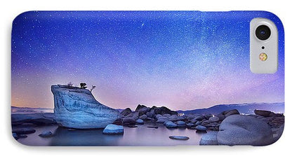 Night Shine , Bonsai Rock Lake Tahoe - Phone Case-Phone Case-IPhone 7 Case-Lake Tahoe Prints