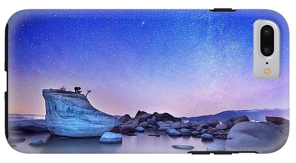Night Shine , Bonsai Rock Lake Tahoe - Phone Case-Phone Case-IPhone 7 Plus Tough Case-Lake Tahoe Prints