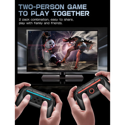 Nintendo Switch 2 Comfortable & Ergonomic Joy-Con Grip (2 Pack) - Black