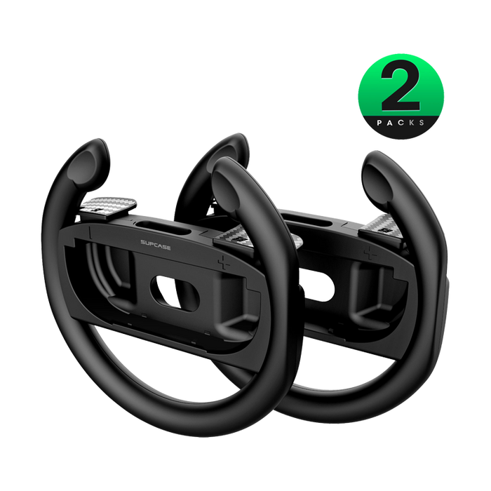 Nintendo Switch 2 Steering & Racing Wheel Joy-Con Grips (2 Pack) - Black