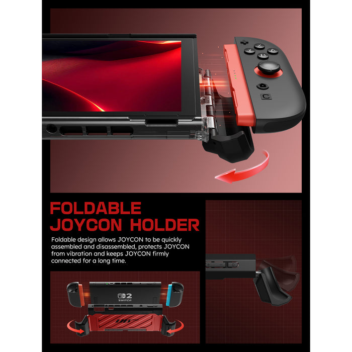 Nintendo Switch 2 Unicorn Beetle PRO Gaming Case-Metallic Red
