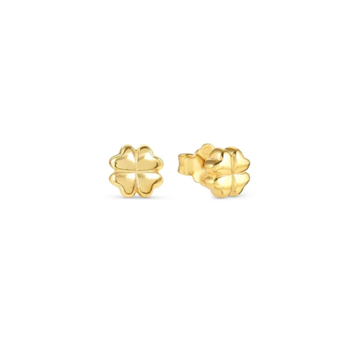 Nomination Armonica Gold Earrings - Four Leaf Clovers