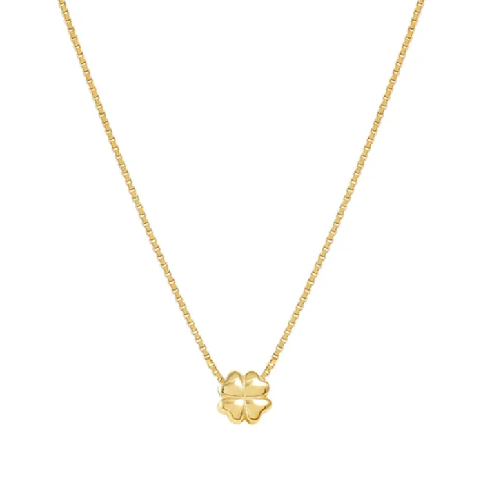 Nomination Armonica Gold Necklace - Single Four Leaf Clover