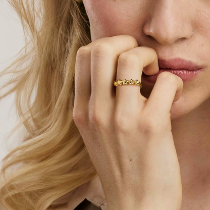 Nomination Armonica Gold Ring - Stars