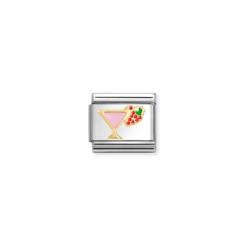 Nomination Classic 18K Gold Cocktail With Strawberry Charm