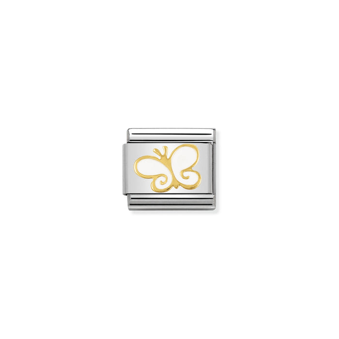 Nomination Classic Link 18K Gold and Enamel Butterfly Charm