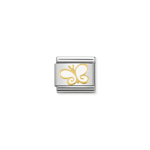 Nomination Classic Link 18K Gold and Enamel Butterfly Charm