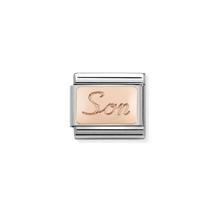 Nomination Classic Link 9K Rose Gold Son Charm