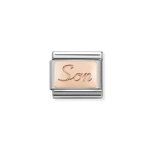 Nomination Classic Link 9K Rose Gold Son Charm