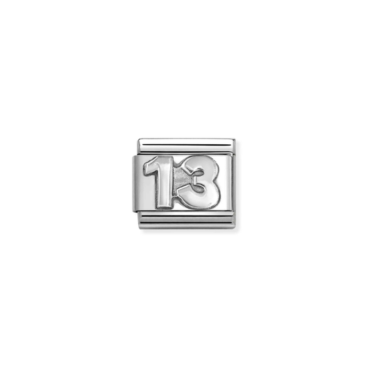 Nomination Classic Link Oxidized Silver 13 Charm