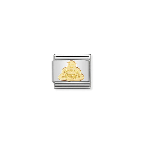 Nomination Classic Link Religious 18K Gold Buddha