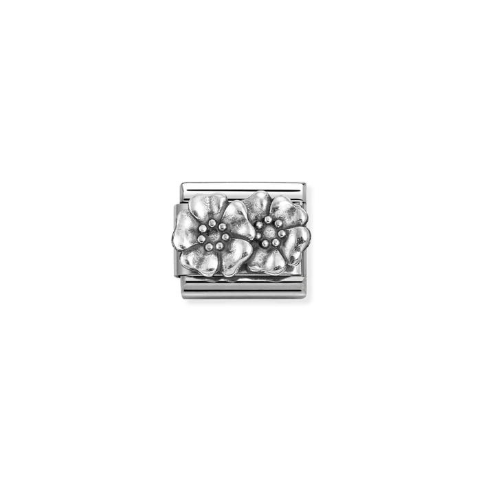 Nomination Classic Silver Charm - Flowers