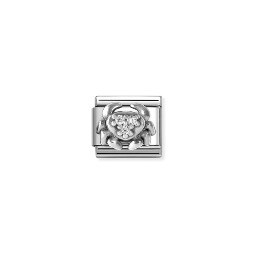 Nomination Classic Silver CZ Cancer Zodiac Charm