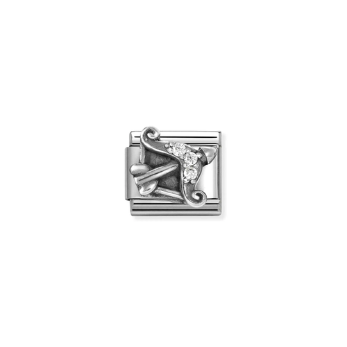 Nomination Classic Silver CZ Sagittarius Zodiac Charm