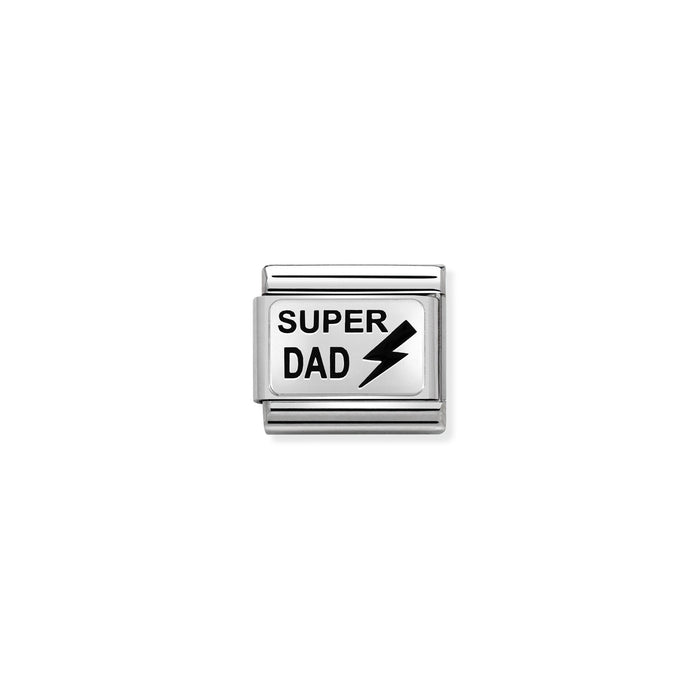 Nomination Classic Silver Link - Super Dad