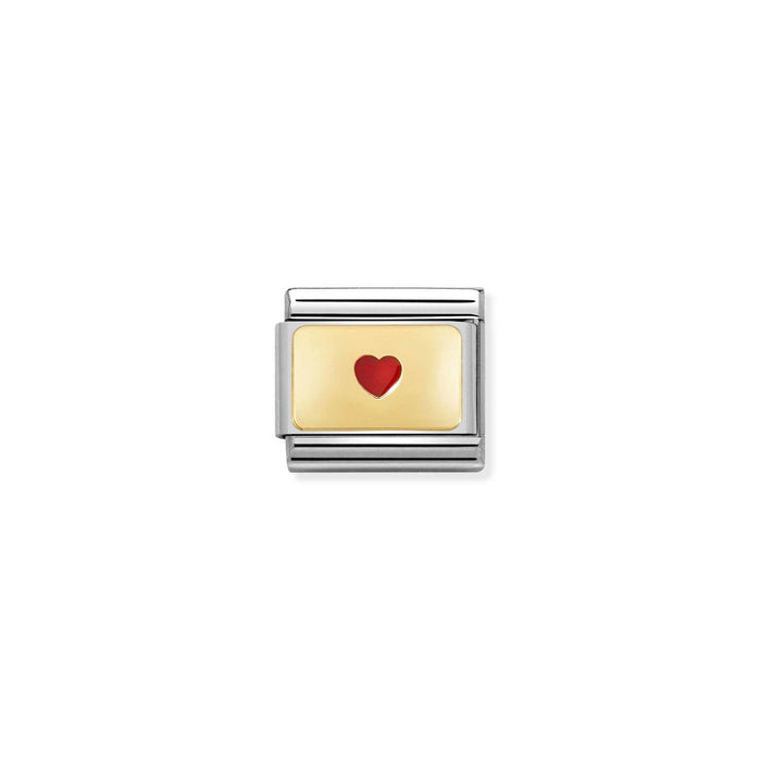 Nomination Composable Classic Gold Charm - Small Red Heart